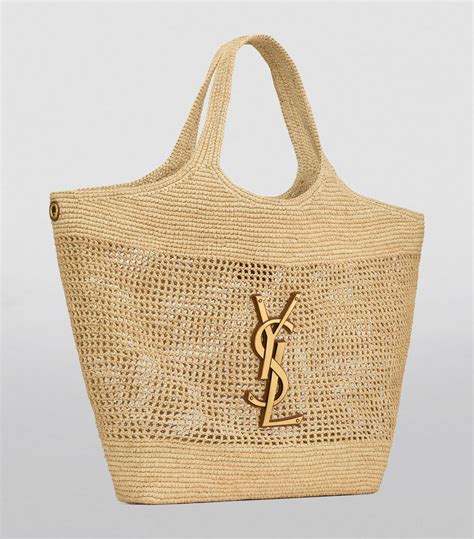 saint laurent icare raffia